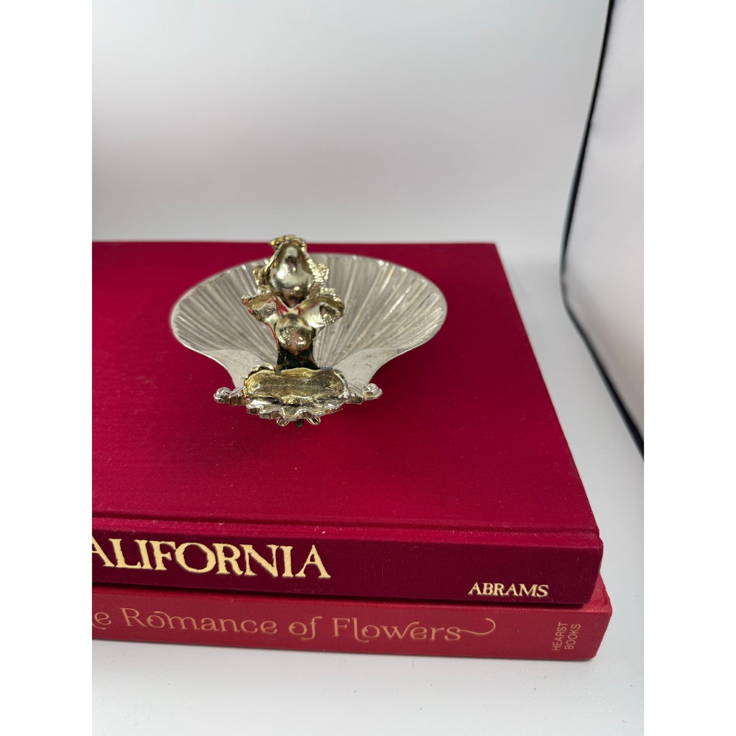Vintage Silver-Plated Poodle Shell Dish – Mid-Century Trinket Holder