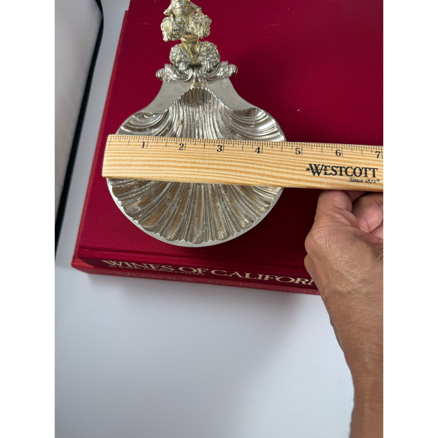 Vintage Silver-Plated Poodle Shell Dish – Mid-Century Trinket Holder